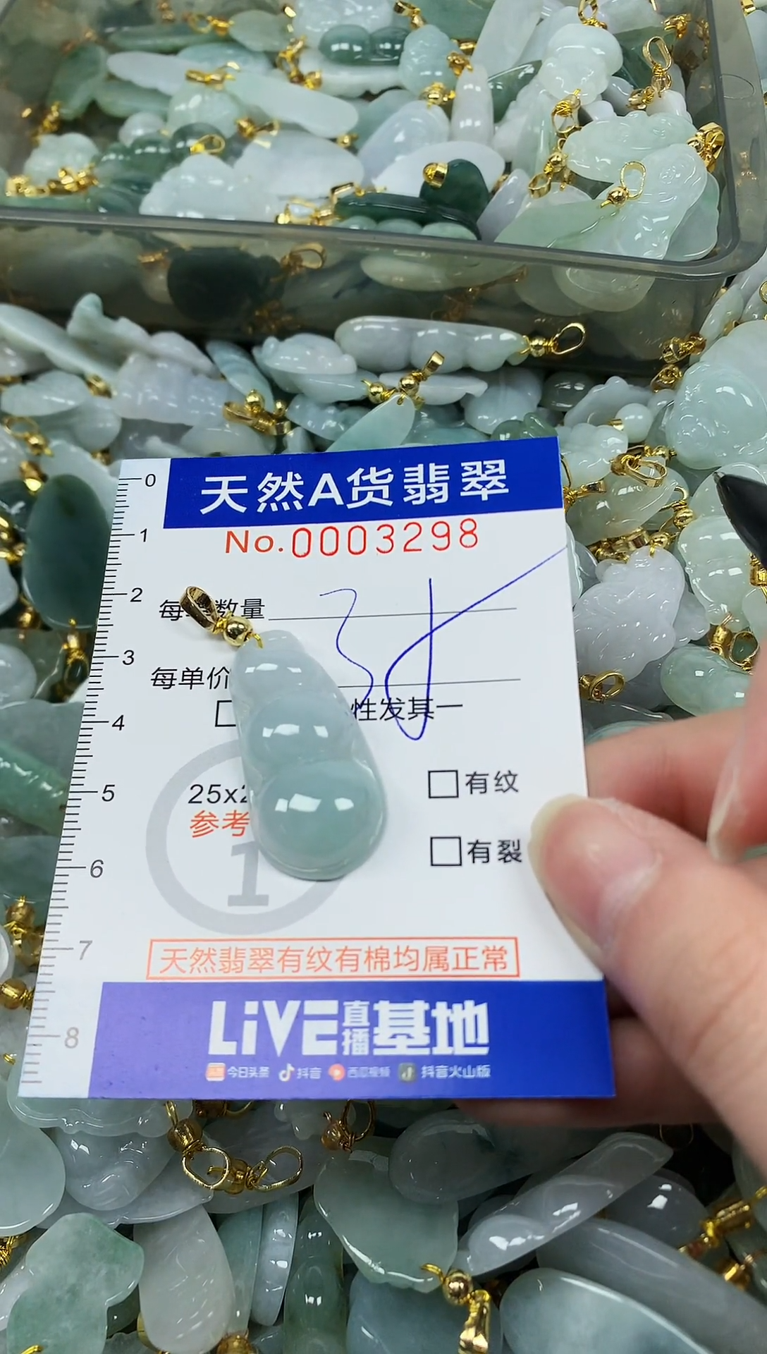 颈饰未镶嵌翡翠纯天然a货翡翠