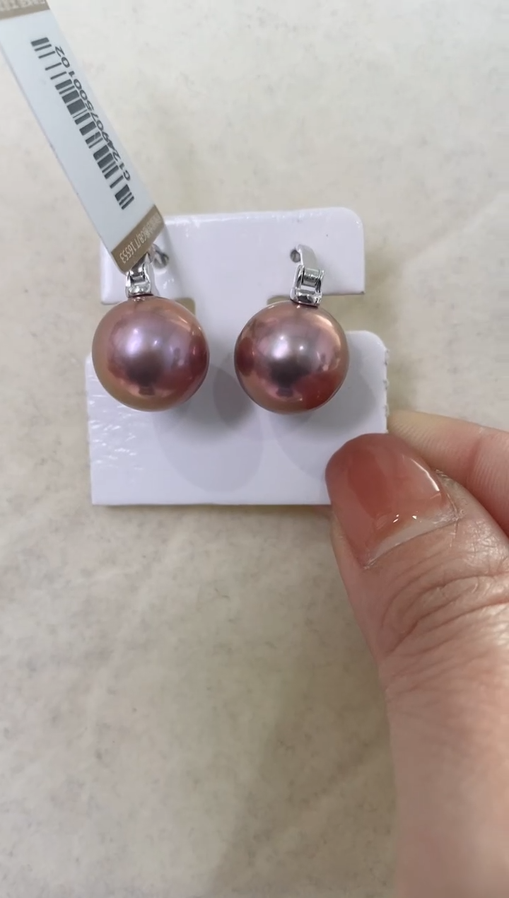 【闪购商品】淡水珍珠LL银S925镶嵌珍珠耳扣@@c1249