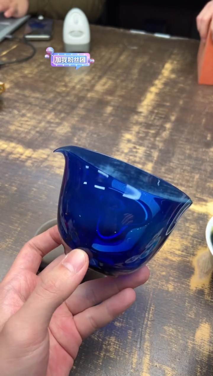 【闪购商品】/魏小玻 水滴公道 蓝色熏银