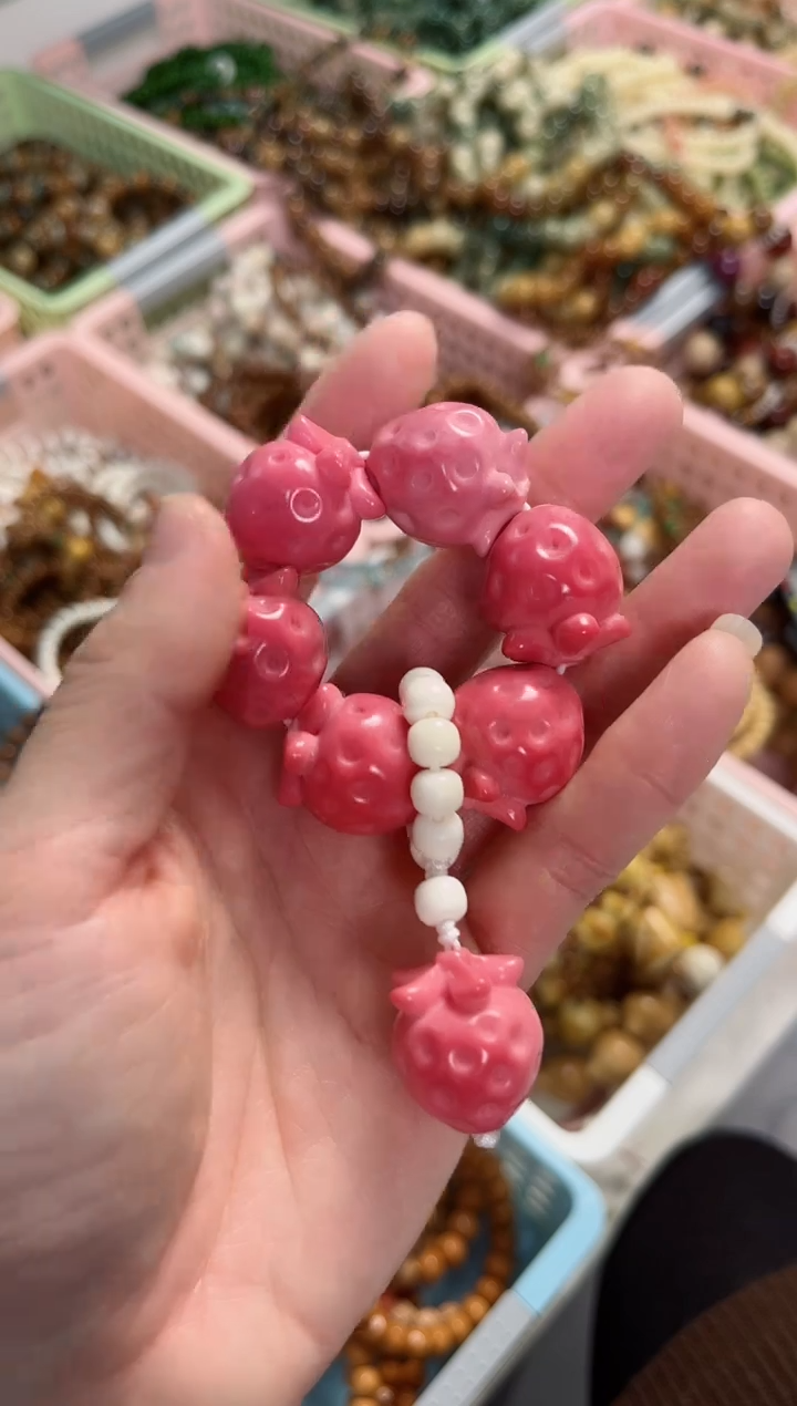 【闪购商品】菩提根/象牙果手串草莓手捻  2.3