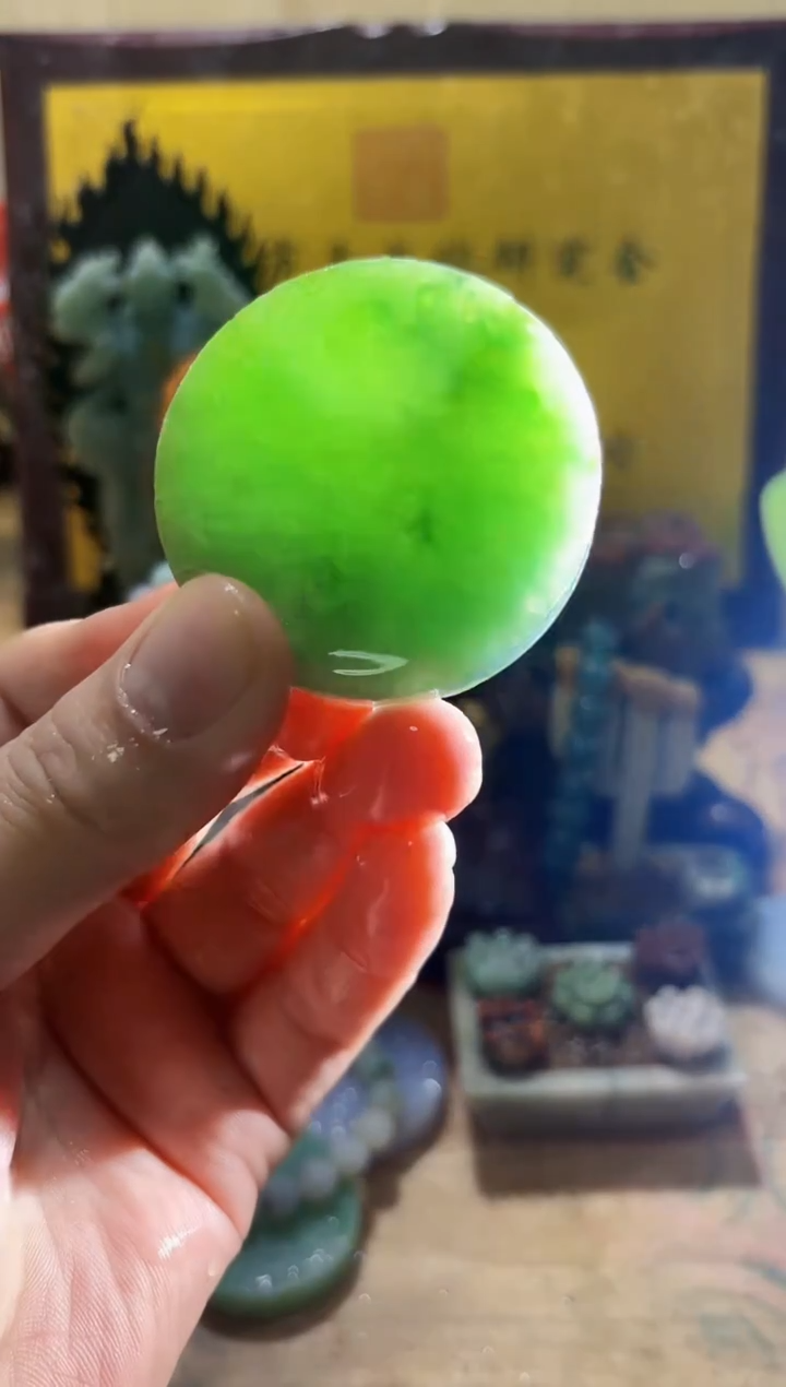 未镶嵌挂件翡翠A货常星8172