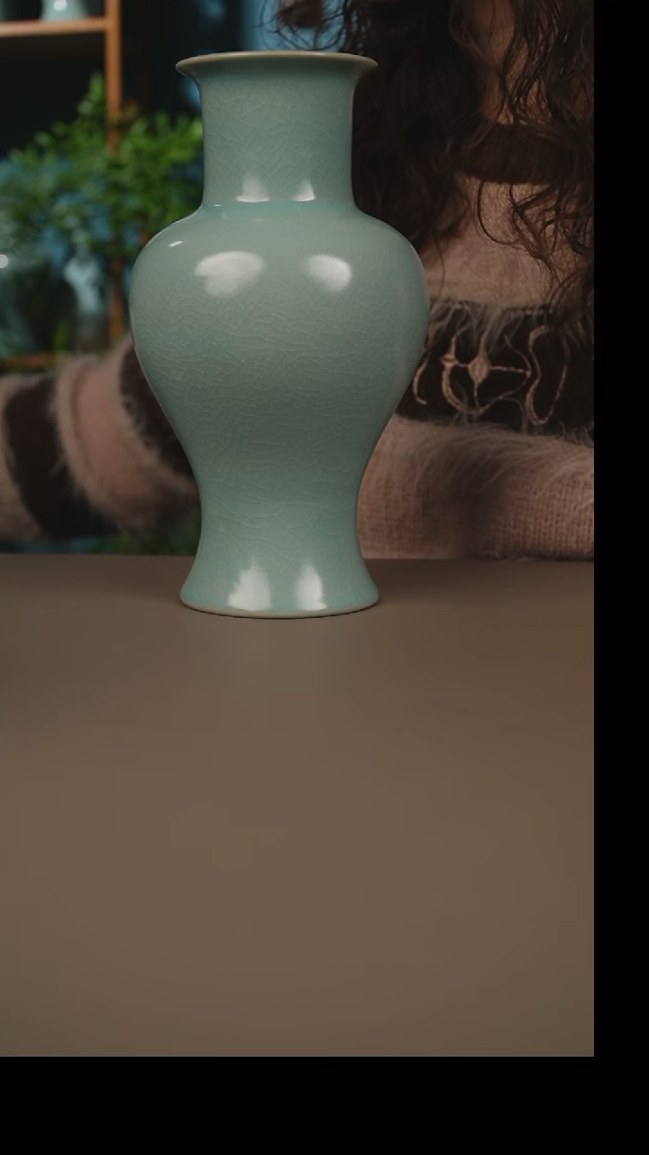 杯仿古天青观音瓶微暇