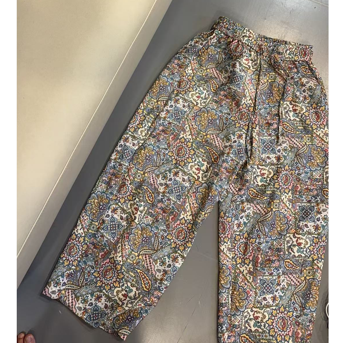 【文乐乐】夏季新款韩版个性涂鸦印花时尚休闲潮流哈伦裤2356