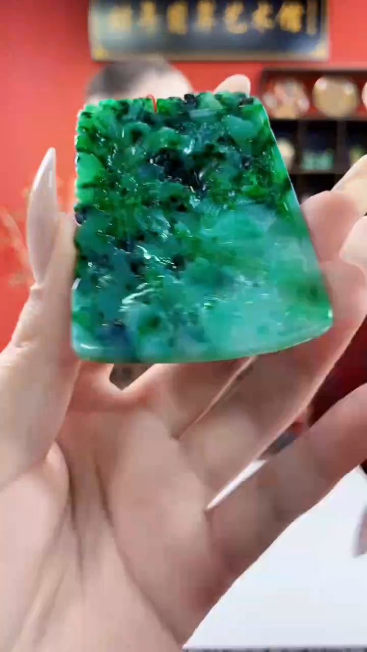 定制翡翠未镶嵌翡翠A货MZ054