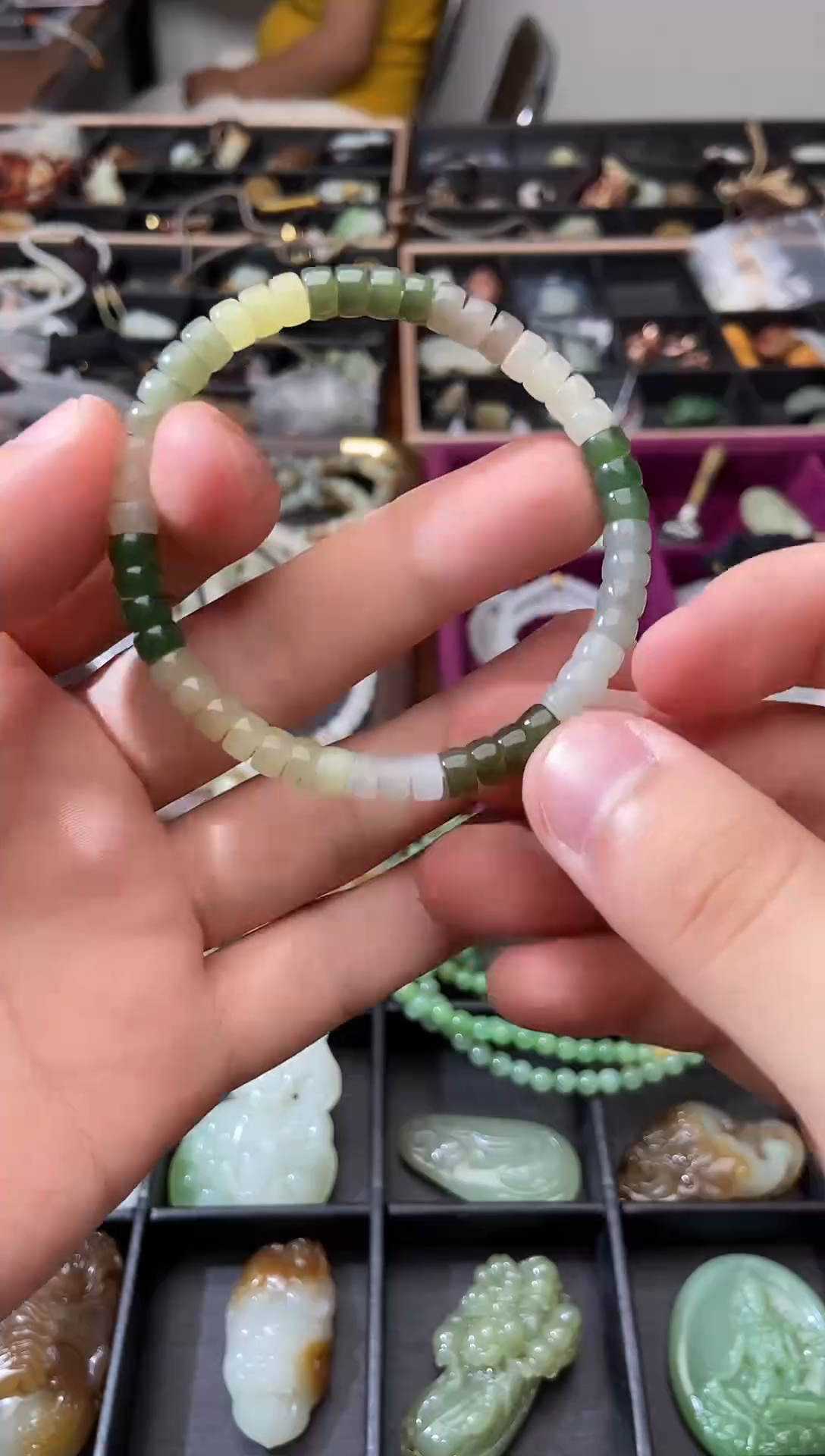 手链未镶嵌和田玉手串
