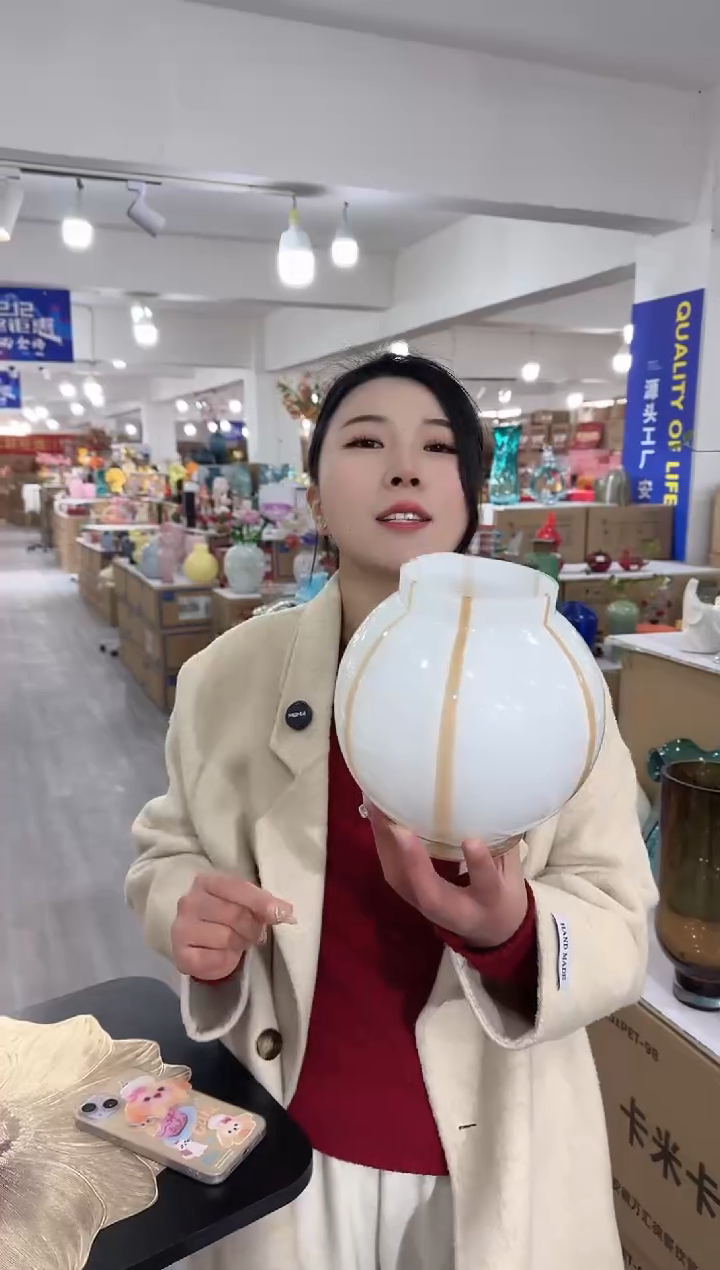 【闪购商品】琉璃瑞鸿花器早I-15