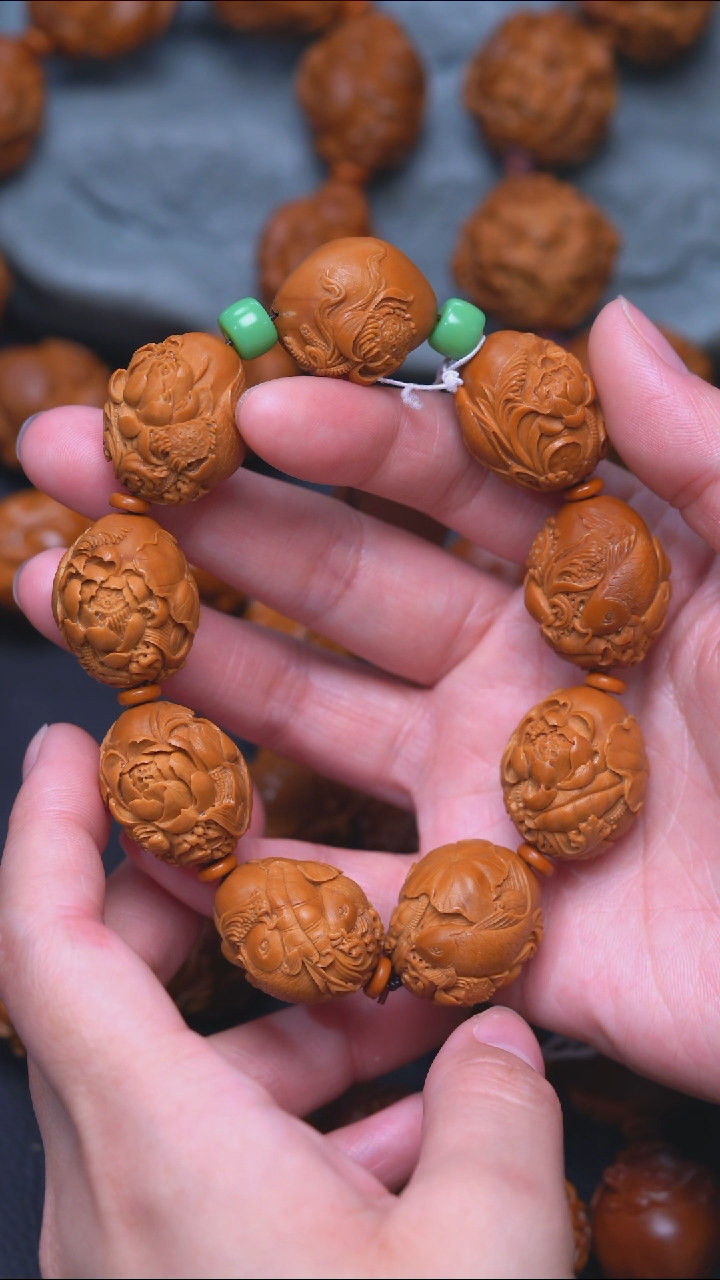 橄榄核手串/手链荷塘月色