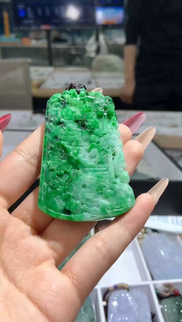 【闪购商品】翡翠颈饰未镶嵌天然缅甸翡翠A货未镶嵌