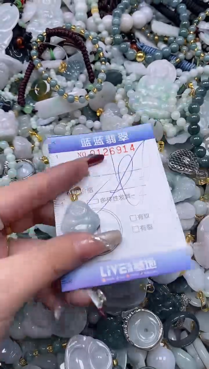 【闪购商品】翡翠颈饰未镶嵌闪购0126914多样性发其一