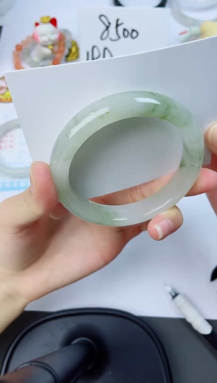 【闪购商品】石英质玉未镶嵌手镯30-58.5