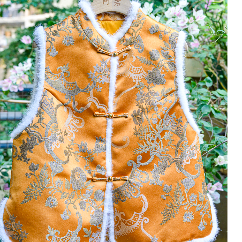 ［古韵］新中式老软缎马甲女国风年服