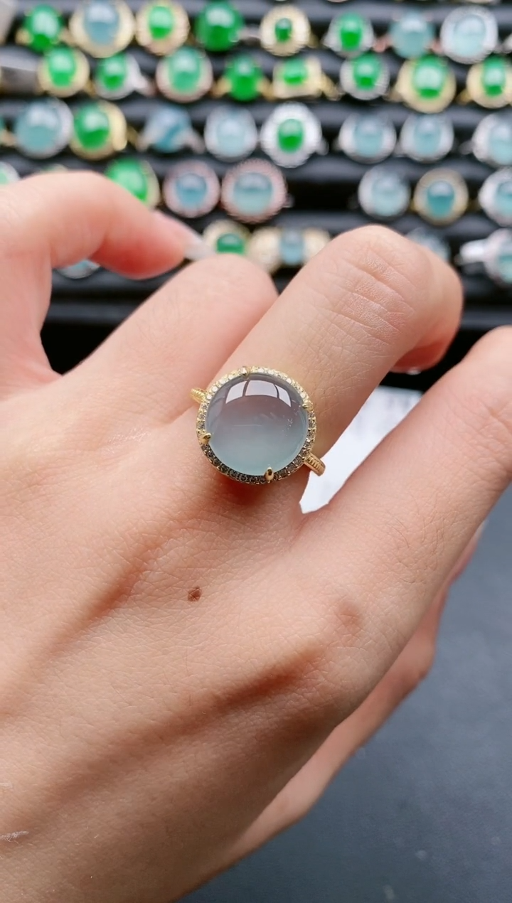 【闪购商品】翡翠戒指银S925镶嵌111111111111111