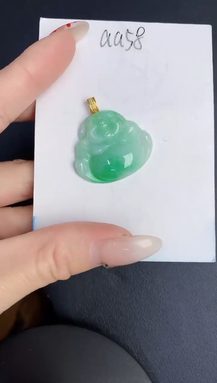 【闪购商品】翡翠颈饰18K金镶嵌0000000000