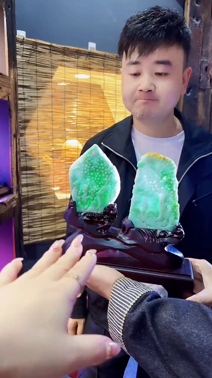 未镶嵌定制翡翠55/12/14/Y/山水