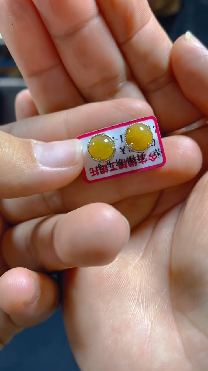 【闪购商品】翡翠耳饰未镶嵌0380400890多样性发一