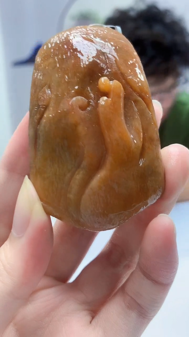 【闪购商品】定制翡翠未镶嵌4688zm-毛货挂件悟道8