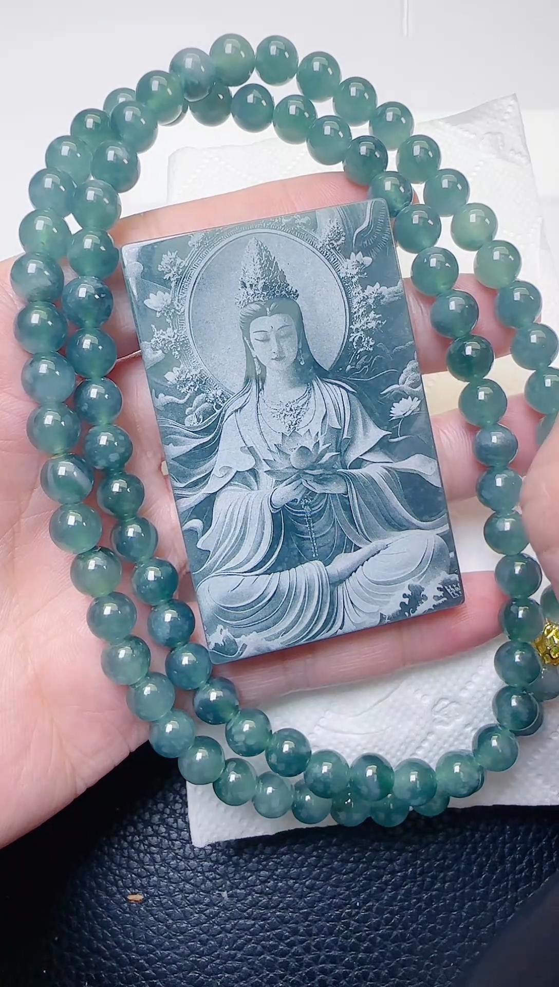 颈饰未镶嵌翡翠天然A货翡翠  多样性随机发其一