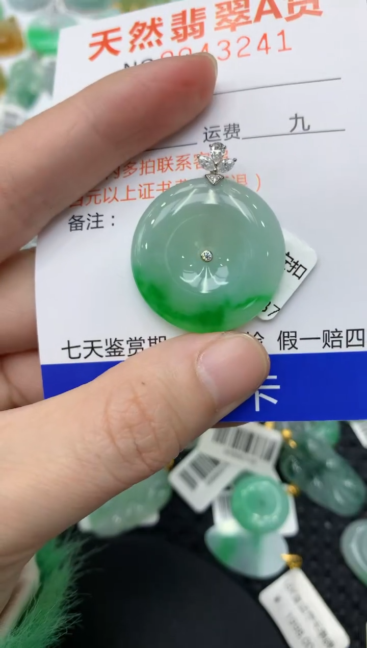 【闪购商品】翡翠颈饰18K金镶嵌11111111