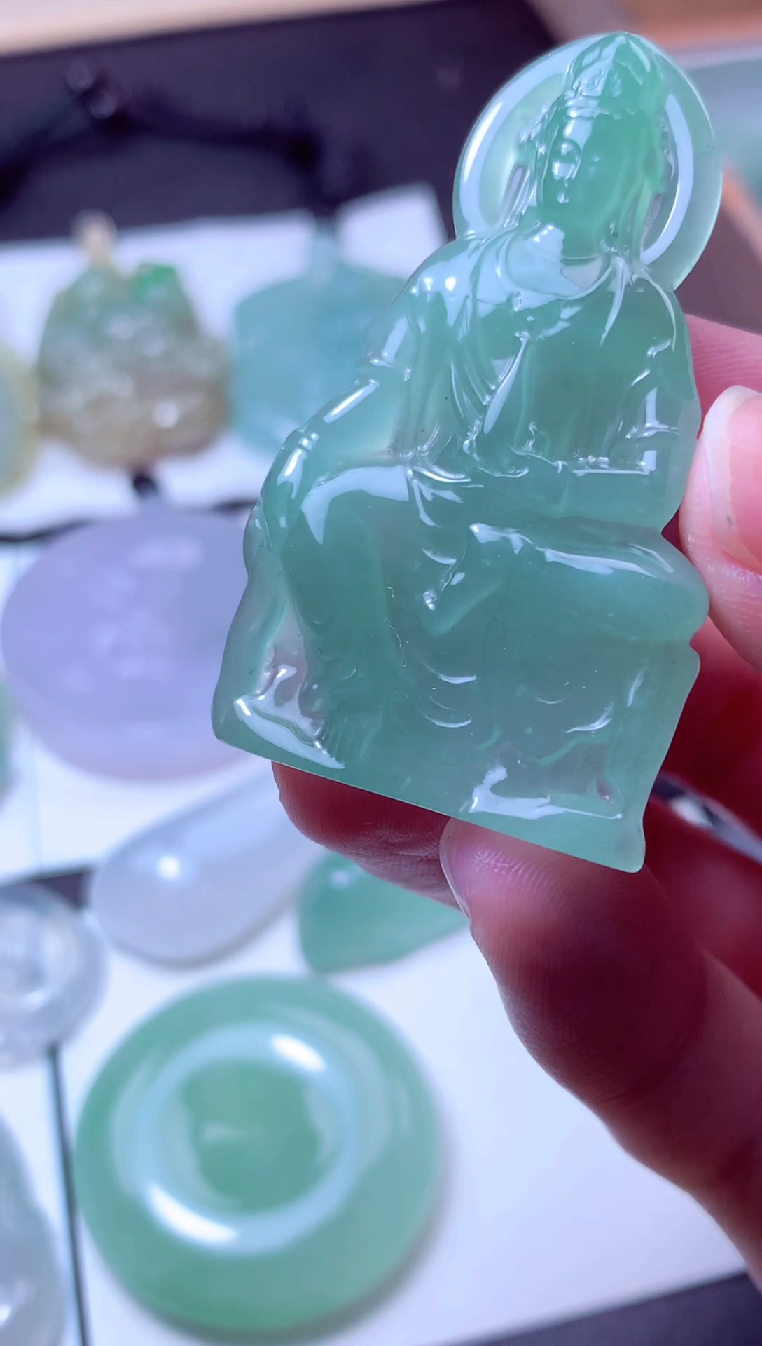 颈饰未镶嵌翡翠天然A货翡翠