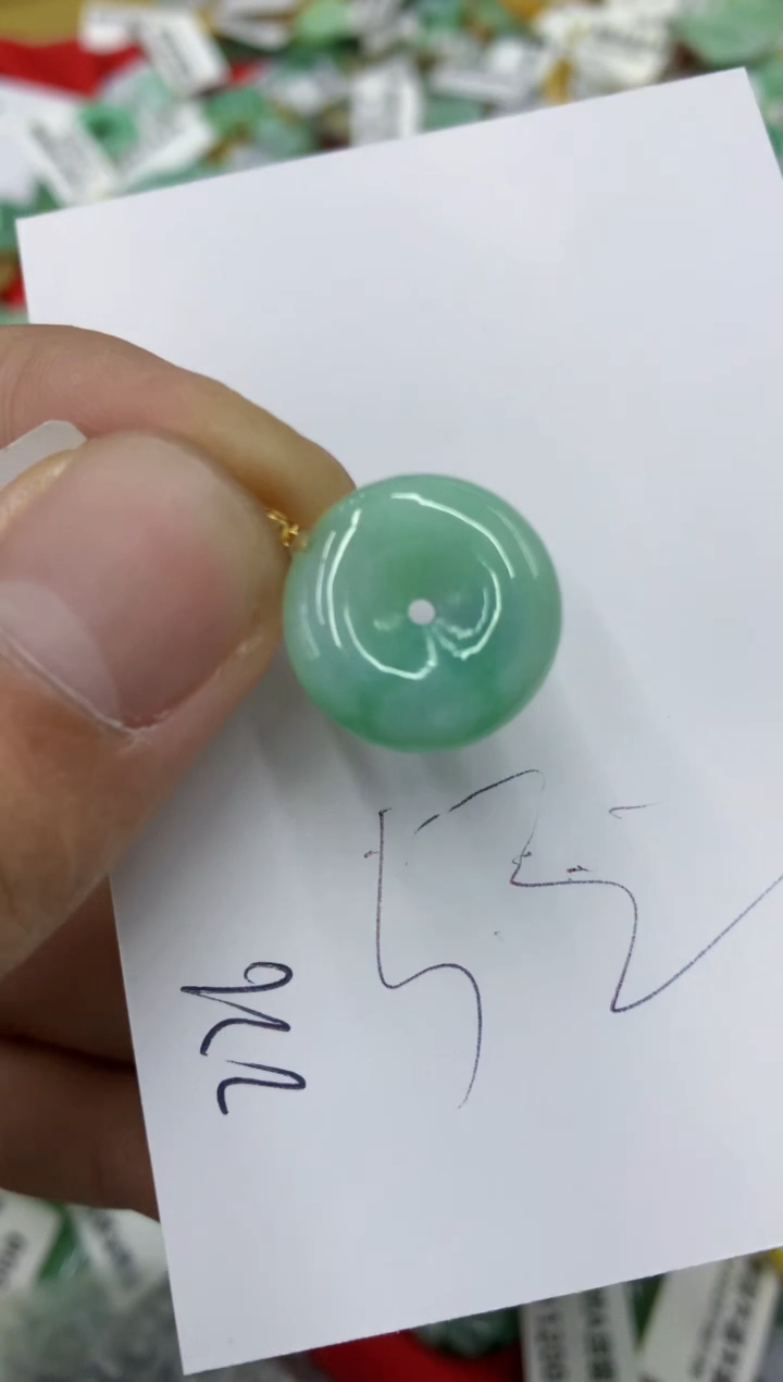 翡翠18K金镶嵌颈饰号链接1111111
