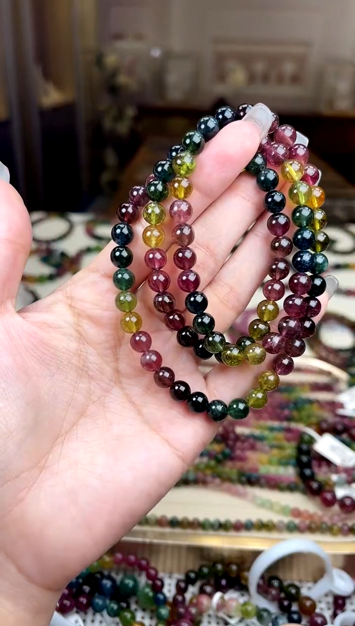 【闪购商品】碧玺/未镶嵌6mm+碧玺多圈多样性发货