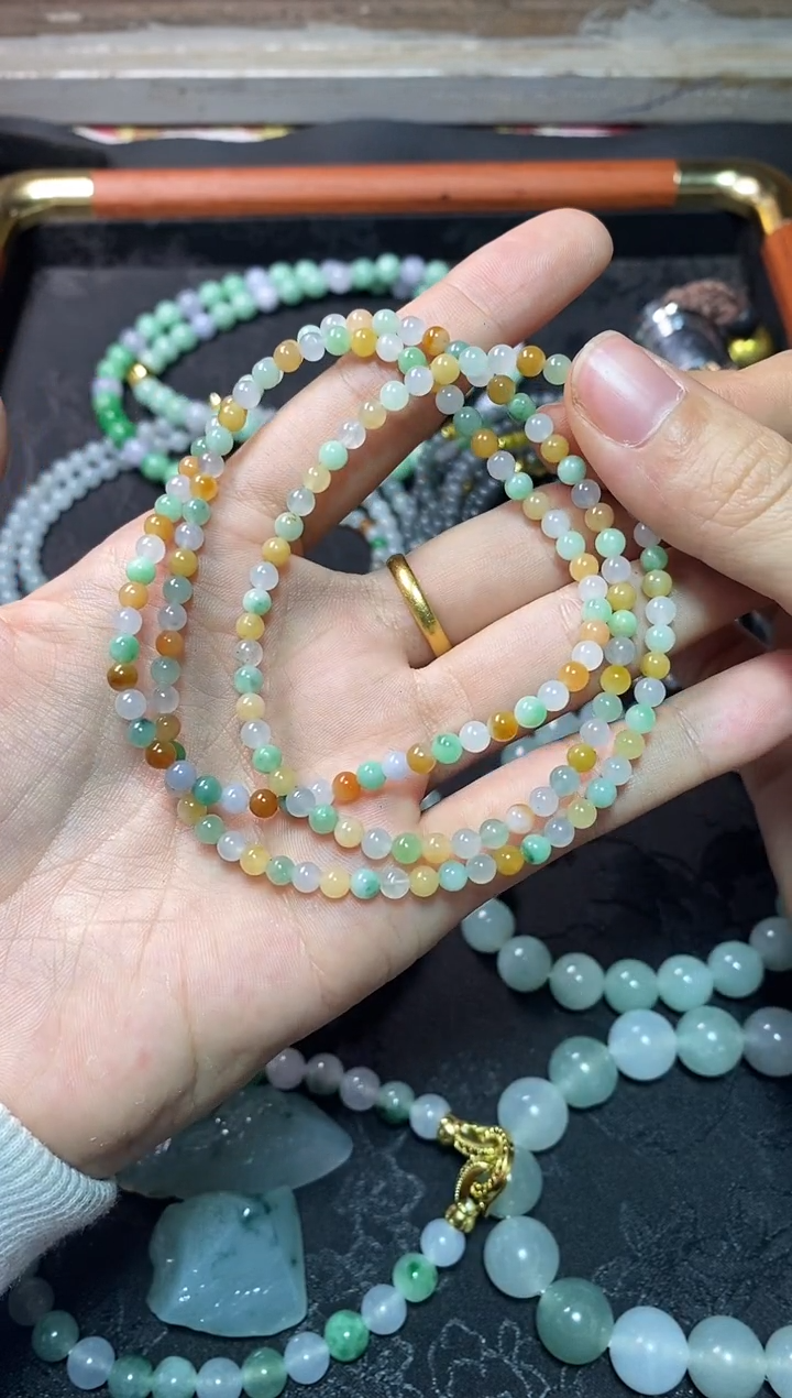 未镶嵌定制翡翠多宝长链卡3.9