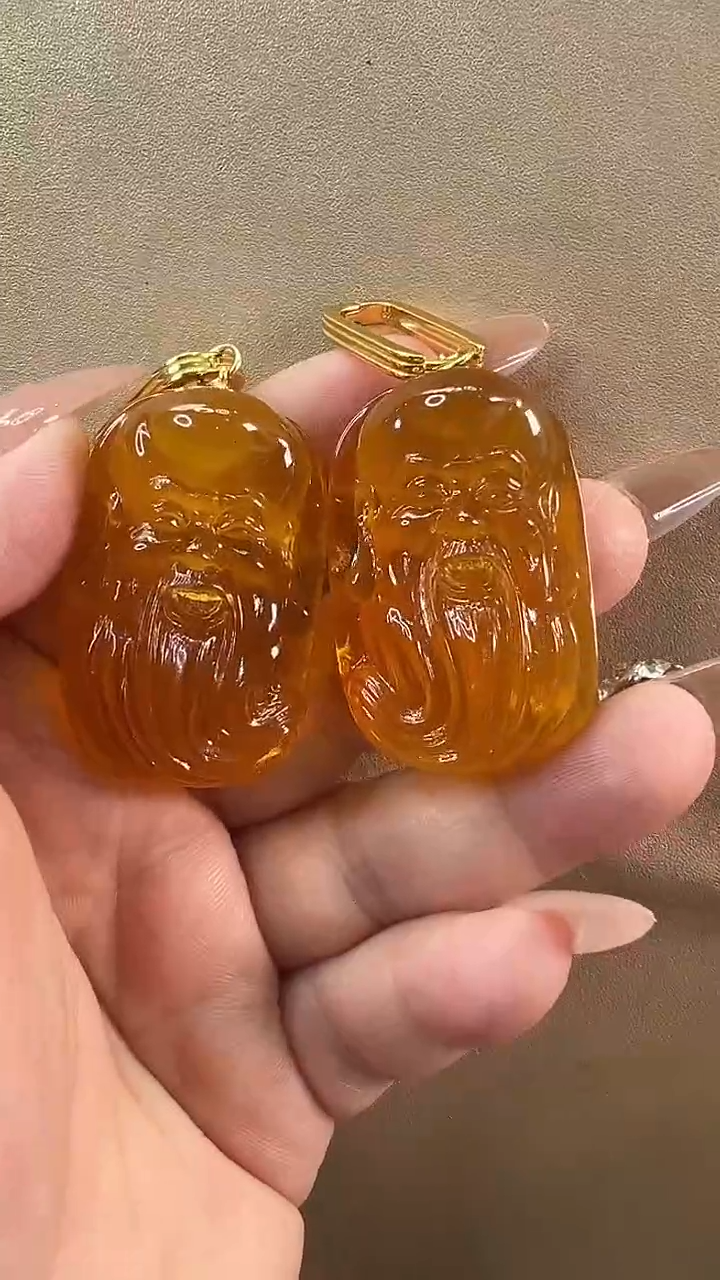 【闪购商品】琥珀耳饰银S925镶嵌耳环