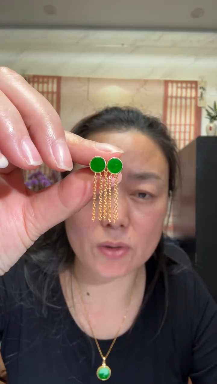 颈饰银S925镶嵌翡翠00006089