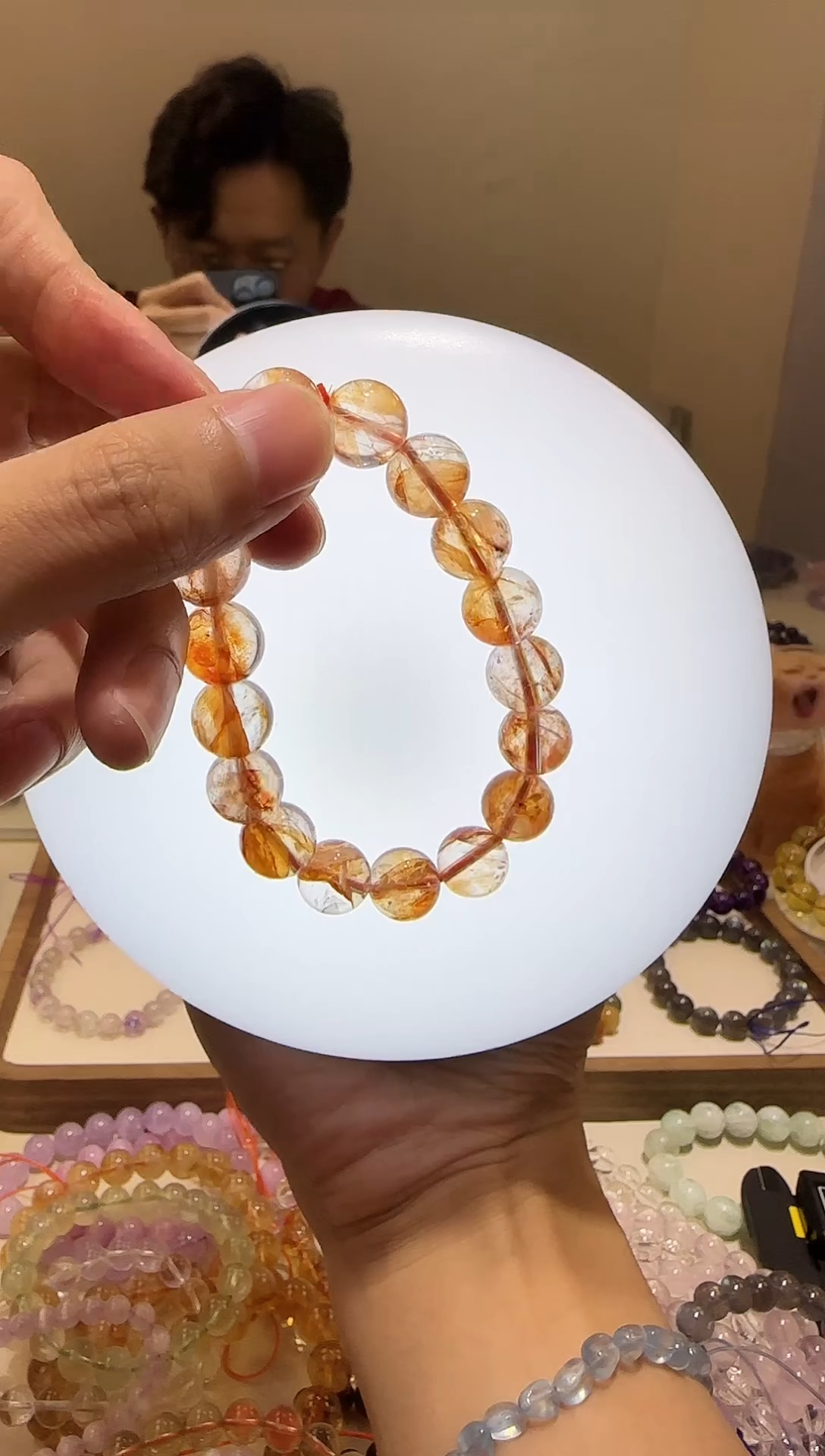 【闪购商品】水晶手链未镶嵌芬达胶花11