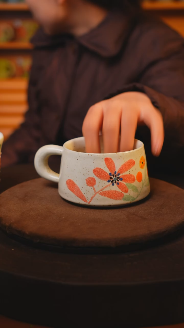 【闪购商品】瓷片景德镇手绘瓷器高温釉下彩--