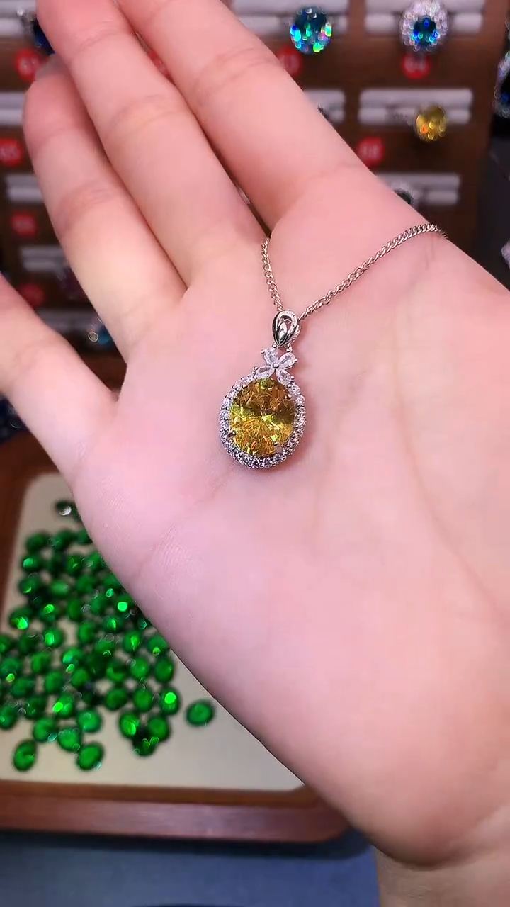 无925银大克拉重工精切高品质吊坠