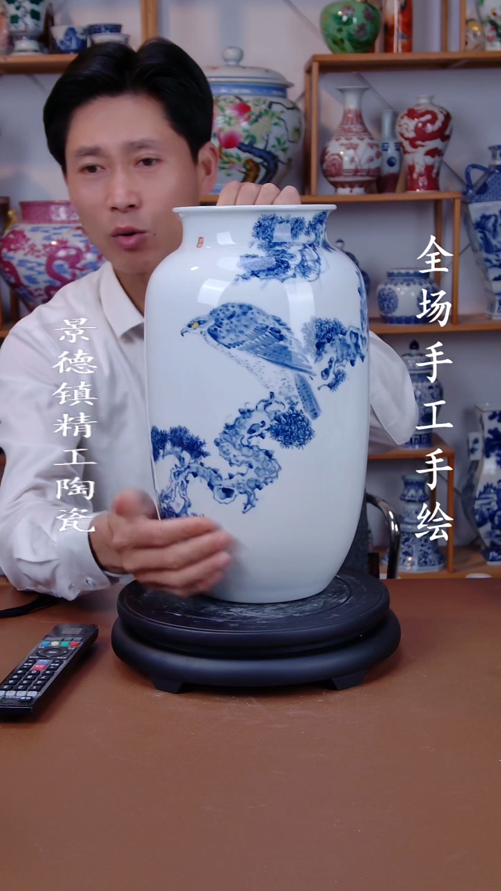 瓶景德镇手工手绘陶瓷摆件32