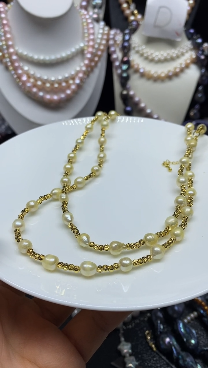 淡水珍珠未镶嵌颈饰多人