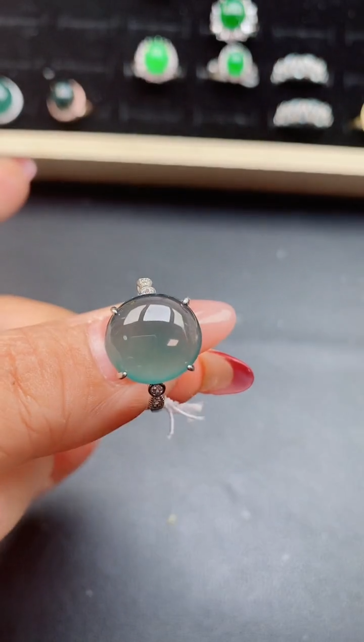 【闪购商品】翡翠戒指银S925镶嵌12312