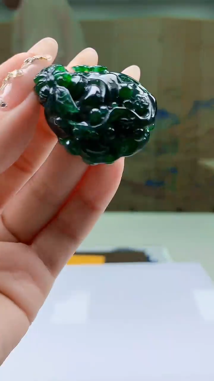 【闪购商品】定制翡翠未镶嵌4990ty-毛货挂件274