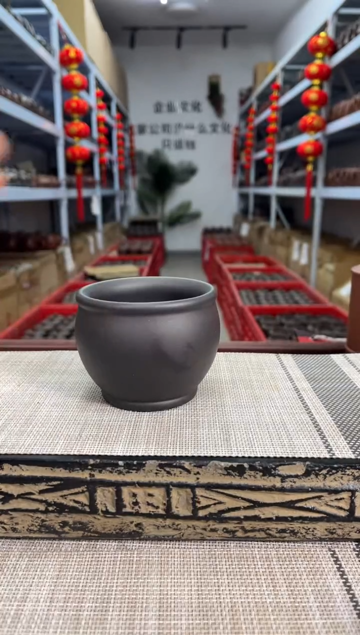【闪购商品】紫砂茶杯新款束口石黄主人杯