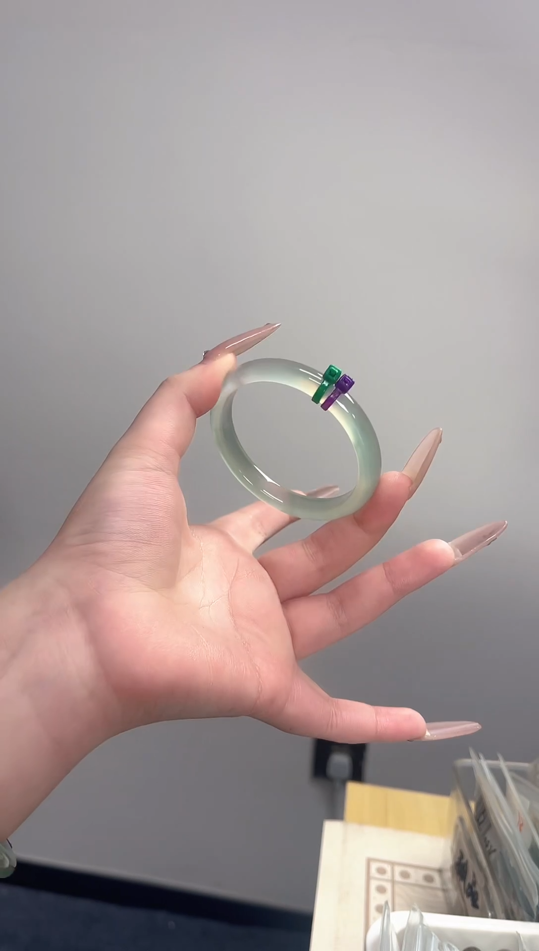 手镯玛瑙/玉髓未镶嵌53-54圈窄条