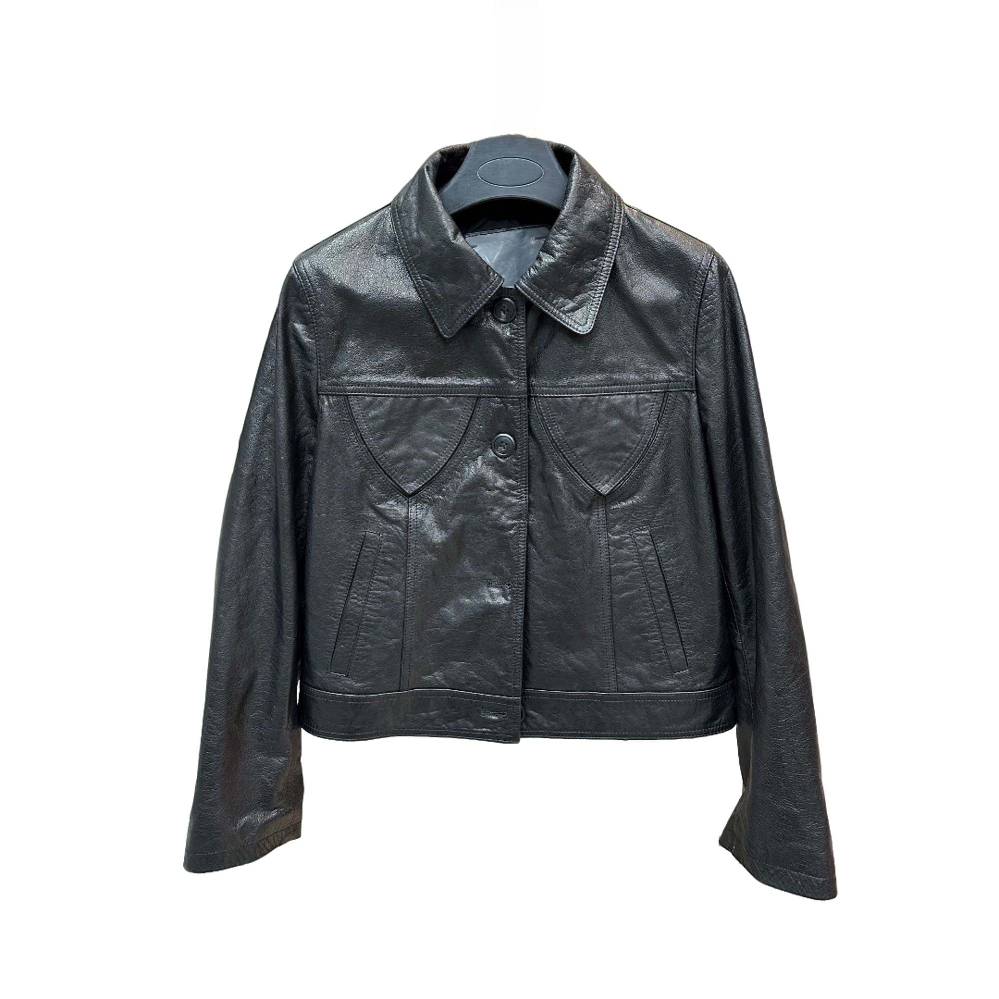 【反季特惠】2025海宁新款牛皮真皮女款夹克外套时尚洋气