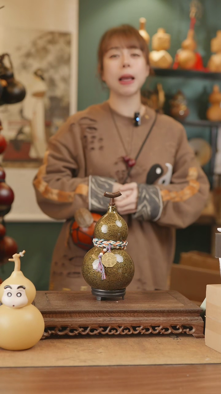 【闪购商品】200号精品天然大漆工艺防渗内胆酒葫芦~