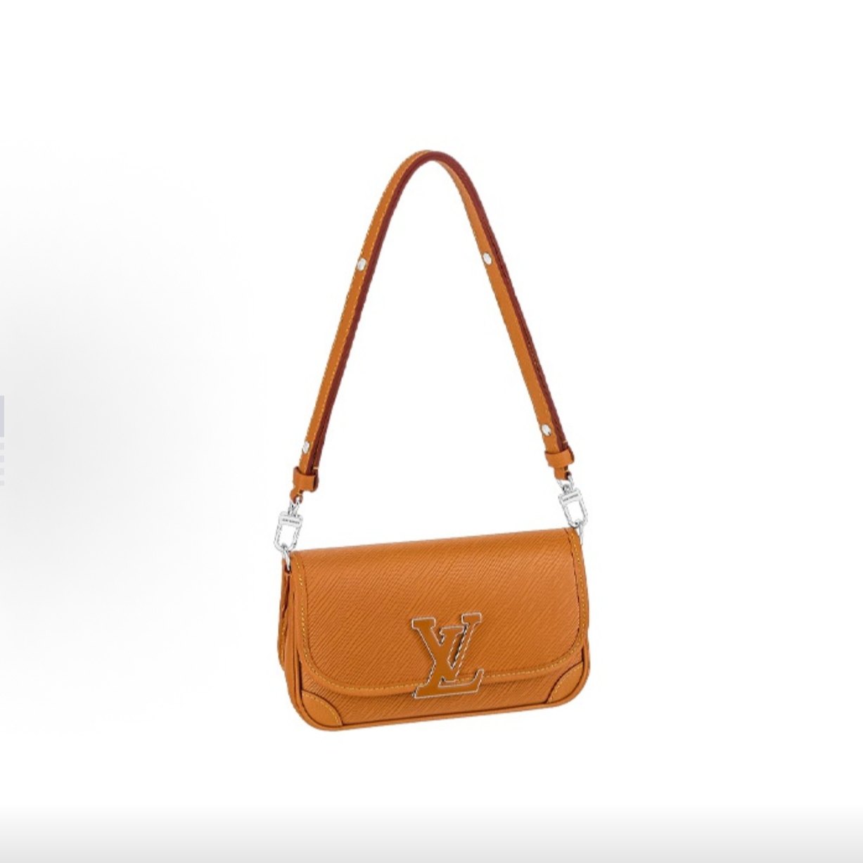 99新 LouisVuitton/路易威登 LV Buci 焦糖色水波纹法棍包