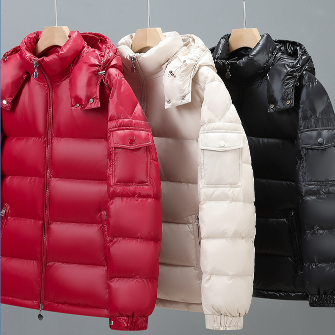 男女短款冬季潮牌羽绒服拉链大码外穿保暖休闲短款男女