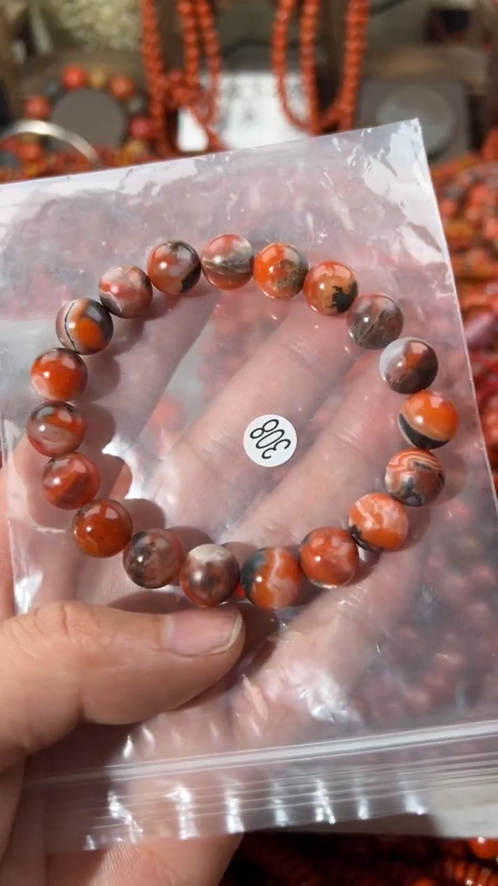 南红玛瑙未镶嵌手串1