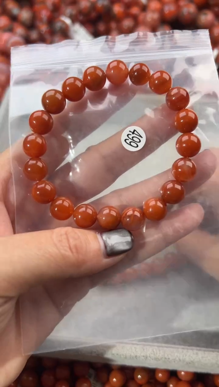 未镶嵌手串南红玛瑙9+