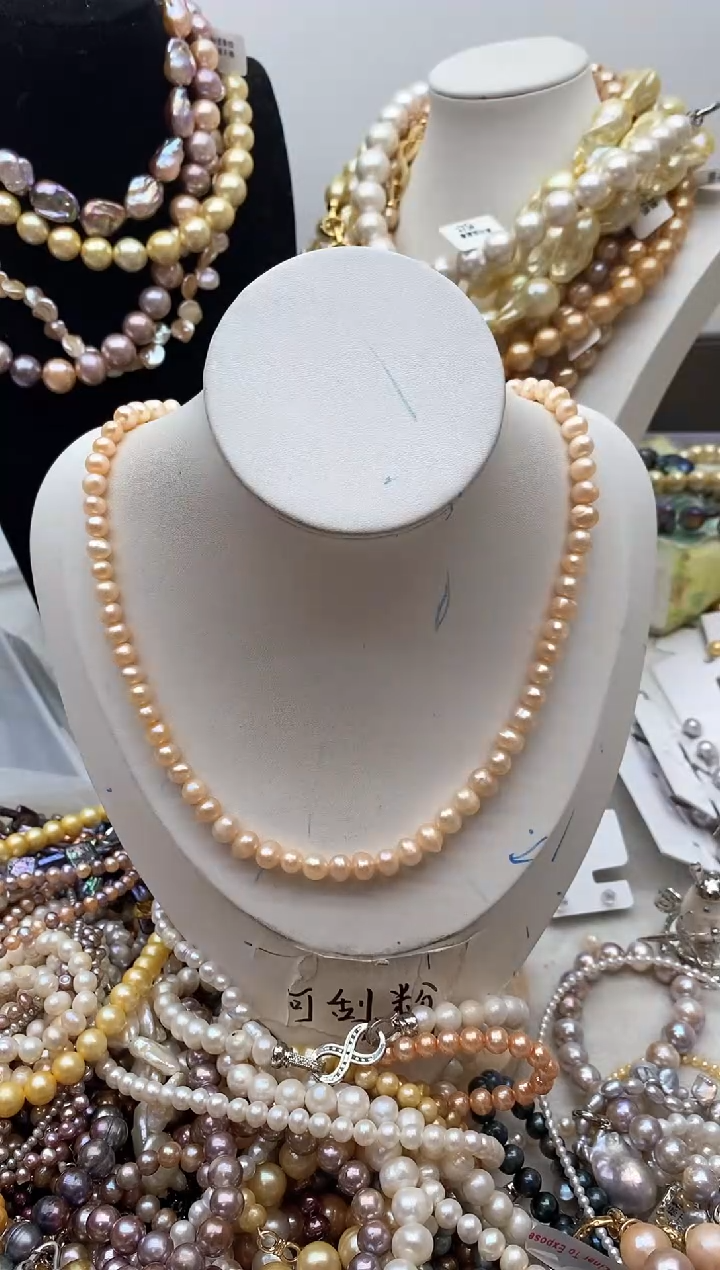 【闪购商品】淡水珍珠颈饰钛钢118