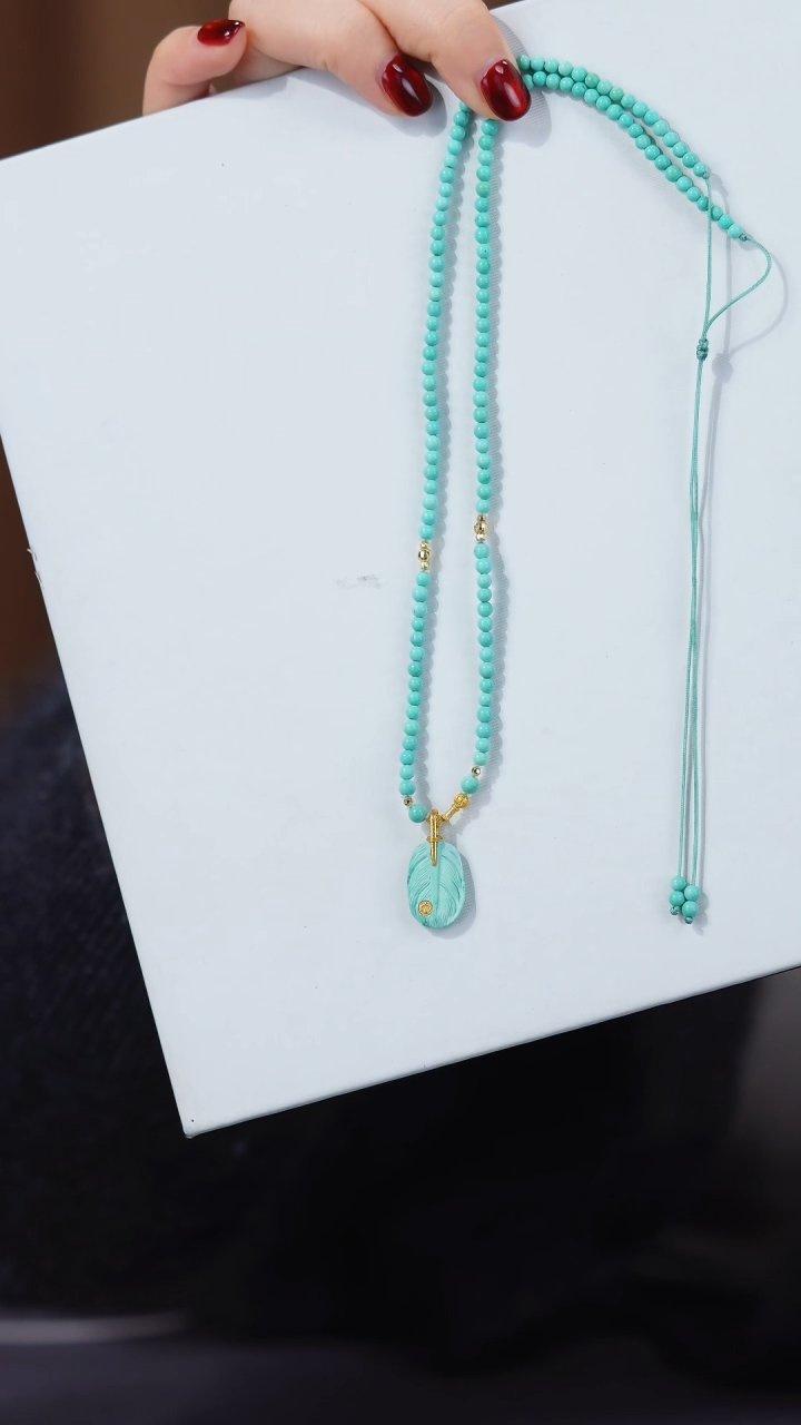【闪购商品】绿松石项链18K金镶嵌多样性发货