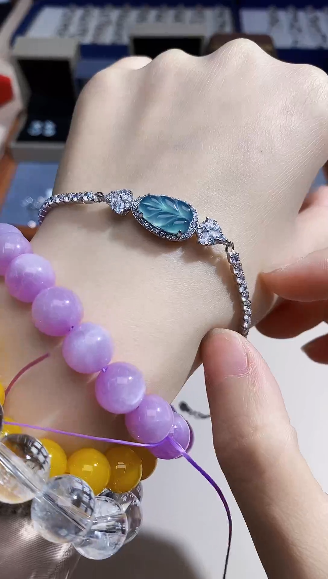 【闪购商品】翡翠手链未镶嵌多样性 发其一  【23】