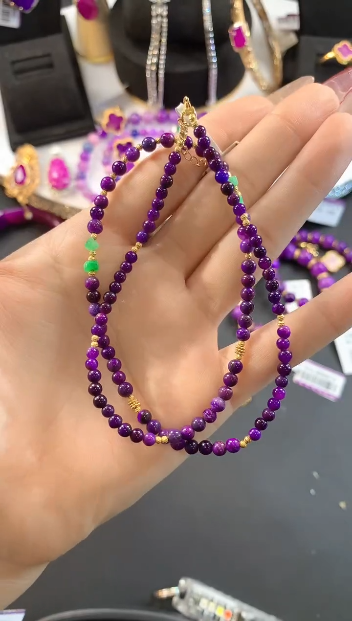 【闪购商品】苏纪石（舒俱来）.18K金镶嵌舒俱来项链