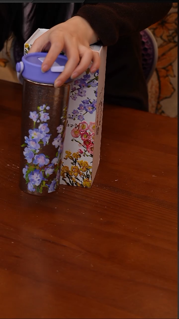 陶91-炊大皇纯钛保温杯590ml-大飞燕·紫