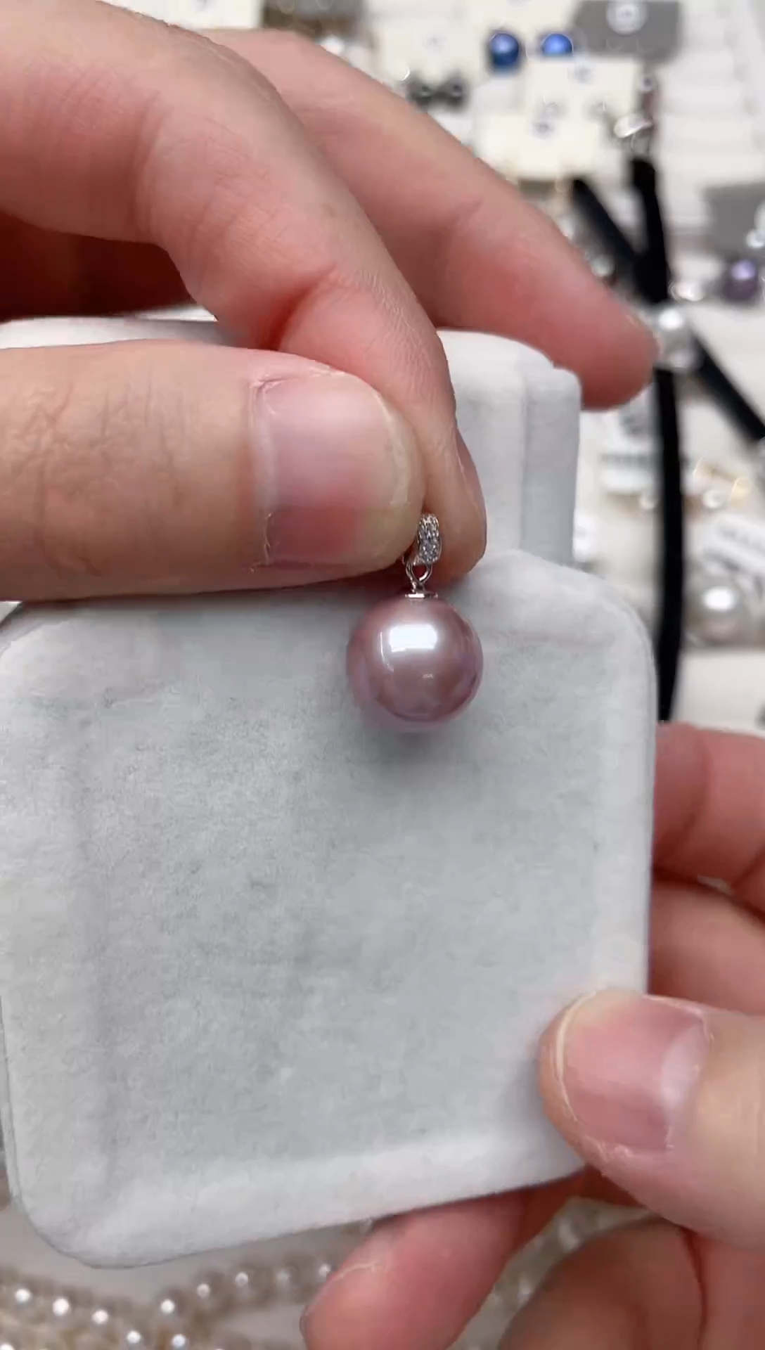 【闪购商品】淡水珍珠吊坠(不含链)银S925镶嵌吊坠