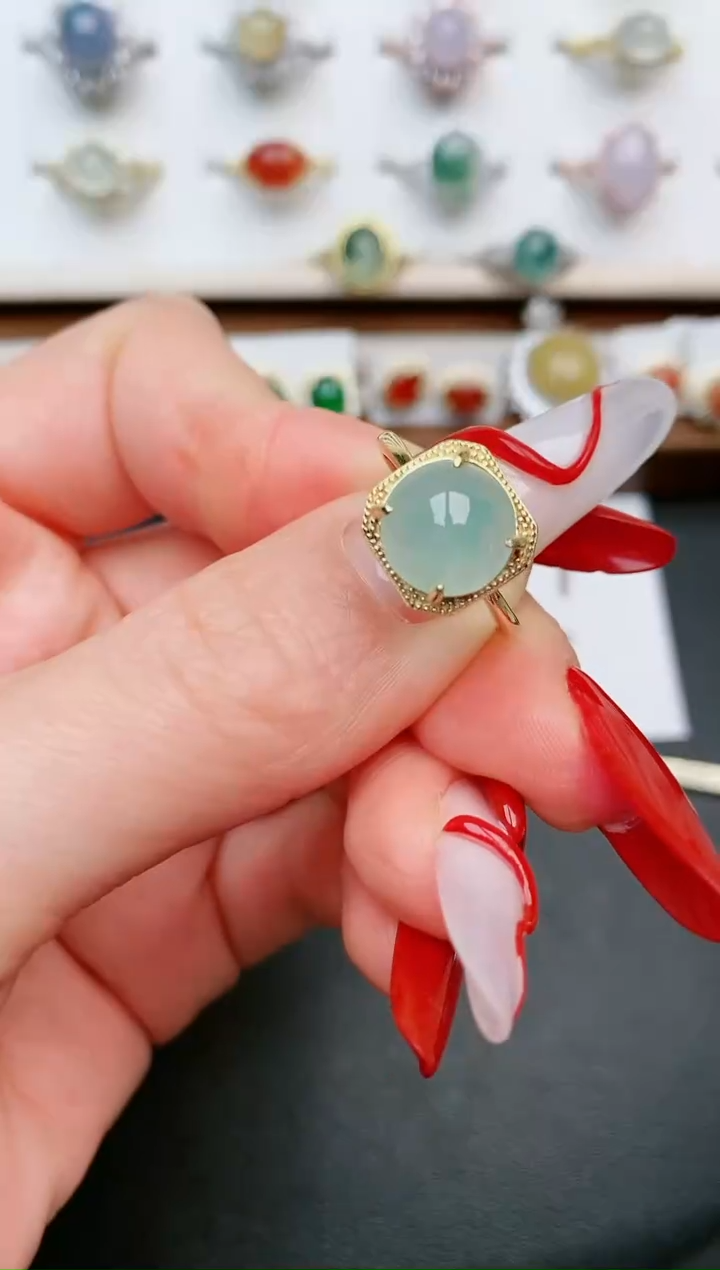 【闪购商品】翡翠戒指银S925镶嵌.....